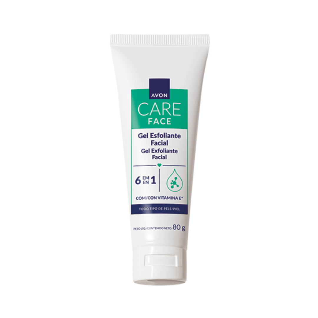 Gel Esfoliante Facial 6 Em 1 Avon Care 80g