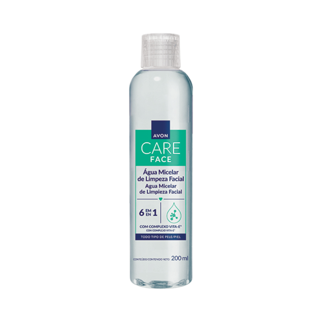 Água Micelar De Limpeza Facial 6 Em 1 Avon Care 200ml