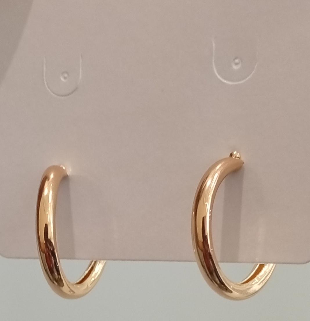 Brinco Argola Dourado Tubo