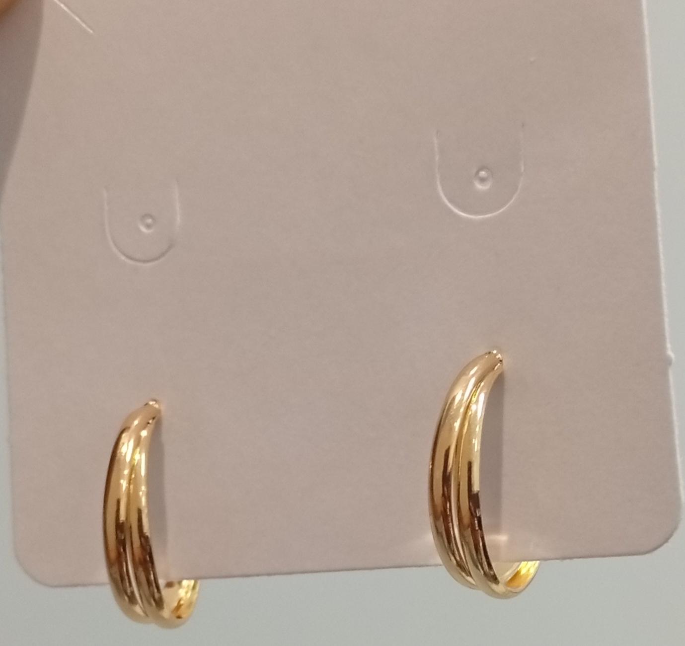 Brinco Argola Dupla Dourada