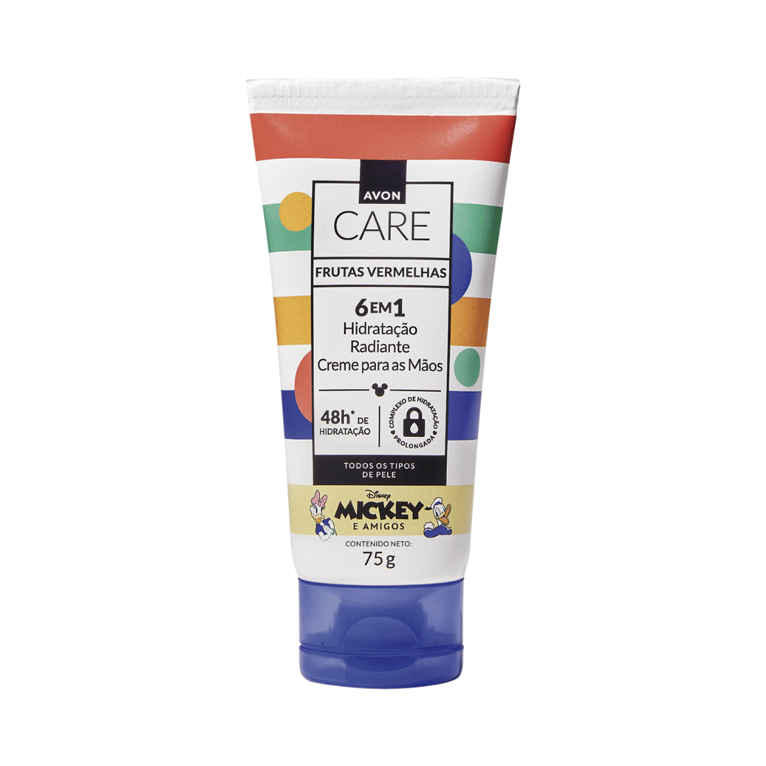 Creme Para As Mãos Avon Care 6 Em 1 Frutas Vermelhas 75g
