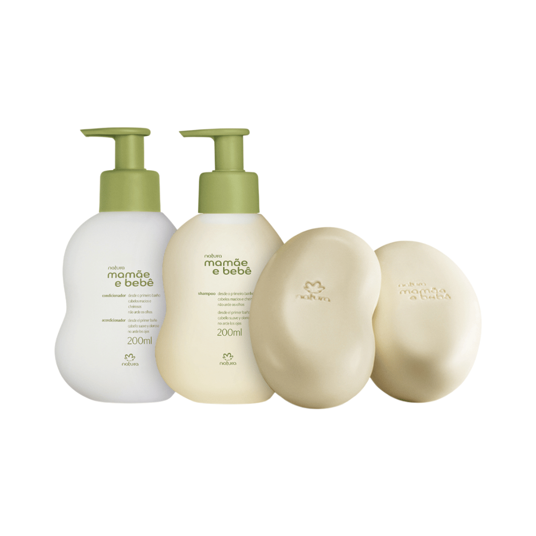 Kit Mamãe E Bebê Banho Com Cheirinho De Amor (3 Produtos)