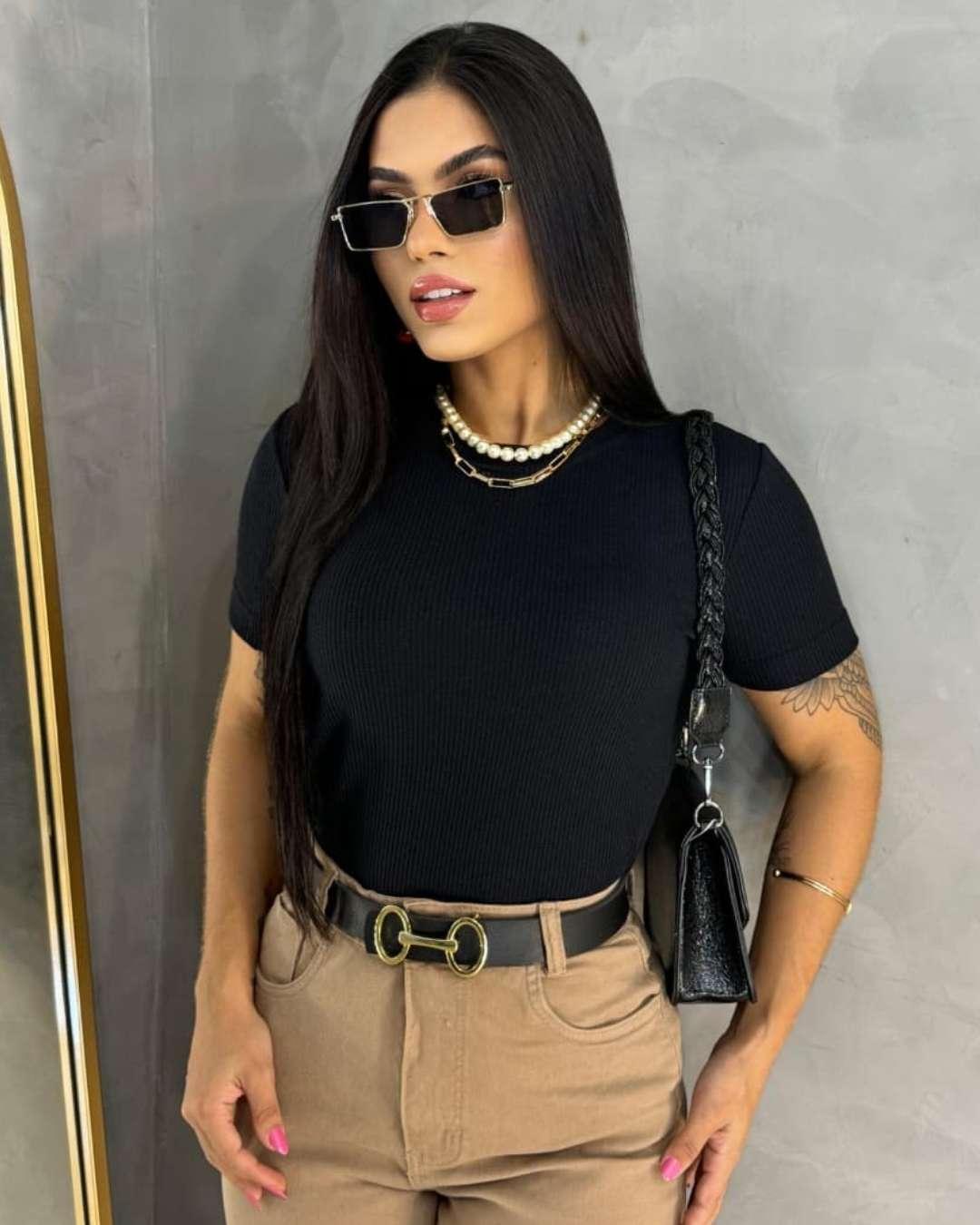 T-shirt Tricô Waffer Básica G