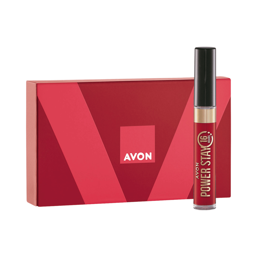 Presente Avon Batom Power Stay Vermelho Mais Quente