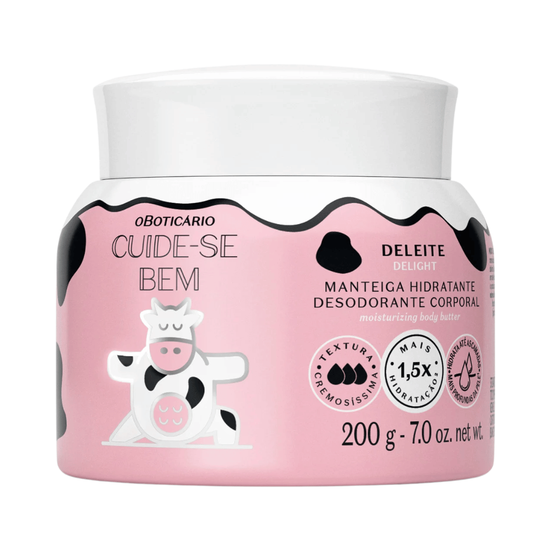 Manteiga Hidratante Desodorante Corporal Cuide-Se Bem Deleite 200g