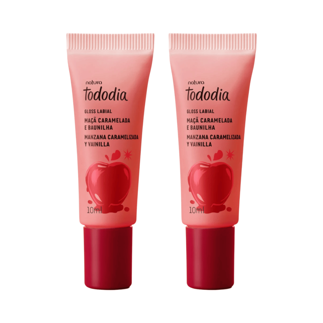 Kit Gloss Labial Tododia Maçã Caramelada E Baunilha (2 Unidades)