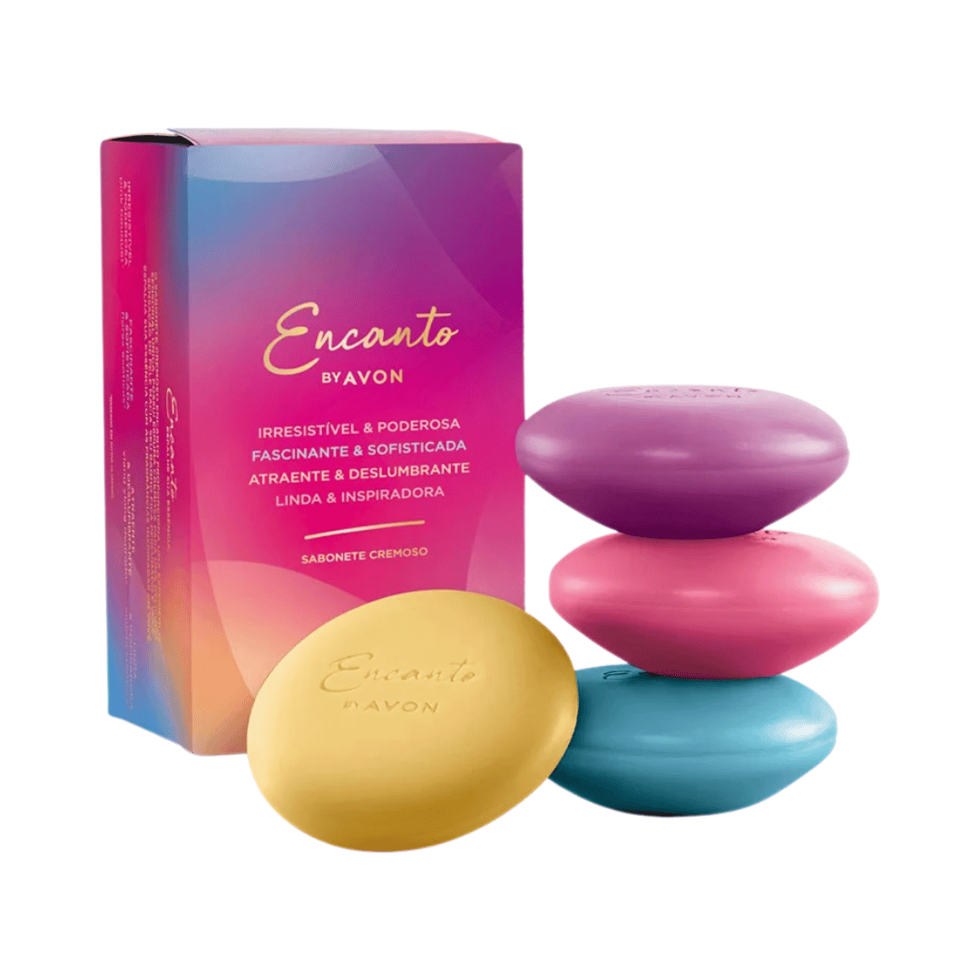 Sabonete Cremoso Em Barra Encanto Mix (4 unidades 80g)