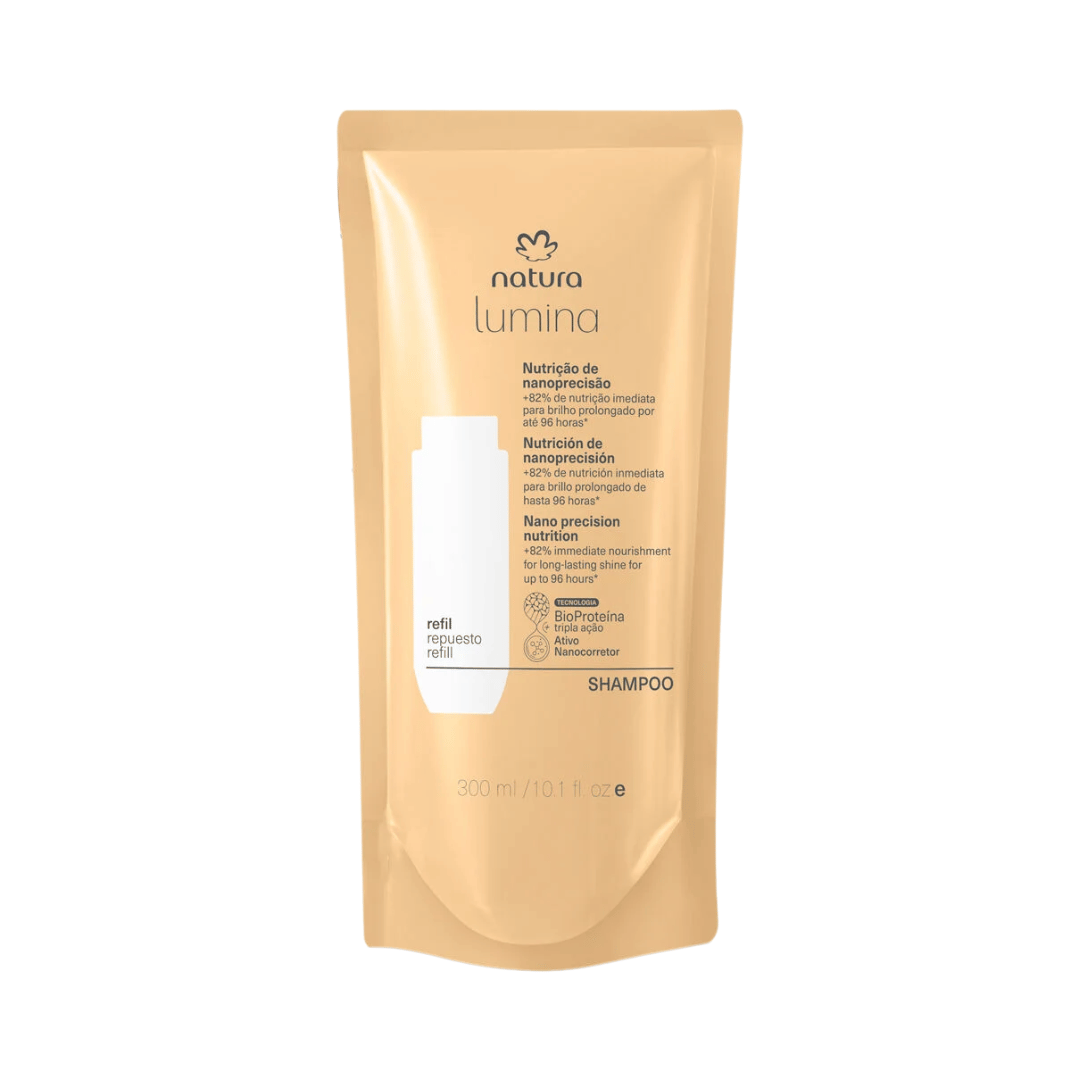 Refil Shampoo Nutrição De Nanoprecisão Lumina 300ml