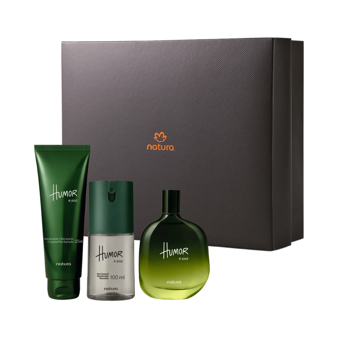 Presente Natura Humor E Paz Com Caixa (3 Produtos)