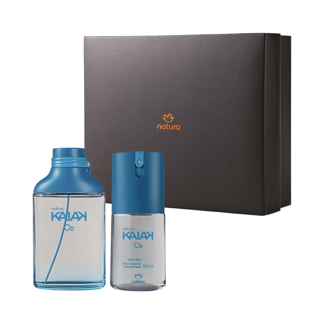 Presente Natura Kaiak O2 Com Caixa (2 Produtos)