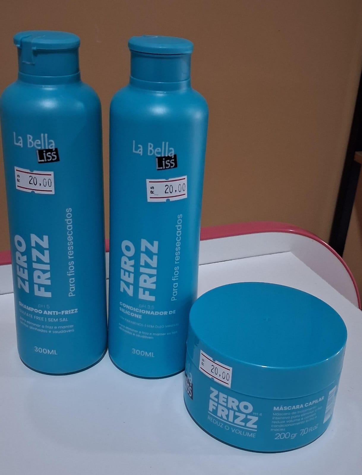 Shampoo, Condicionador e Máscara Zero Frizz