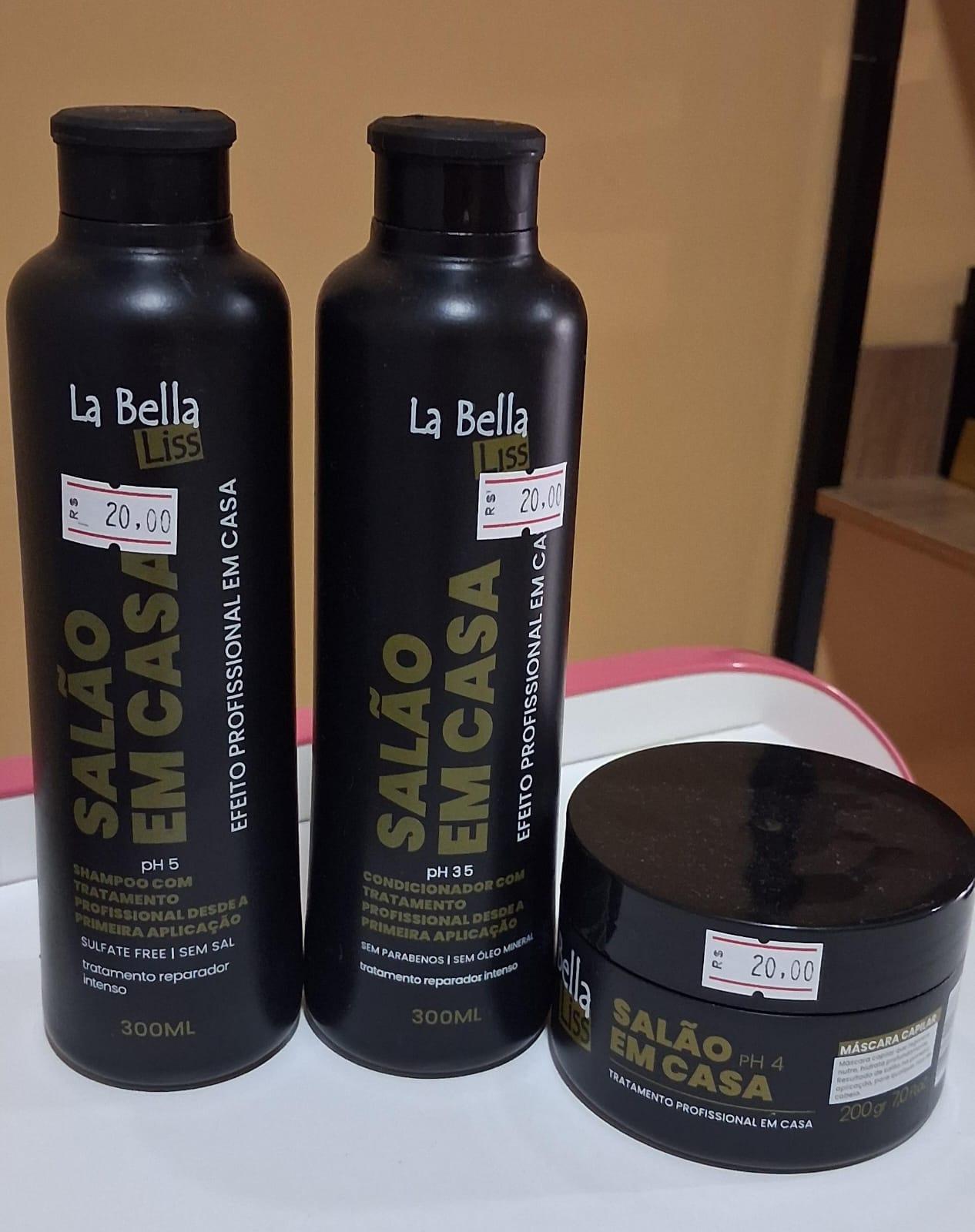 Shampoo, Condicionador e Máscara Capilar Salão em Casa