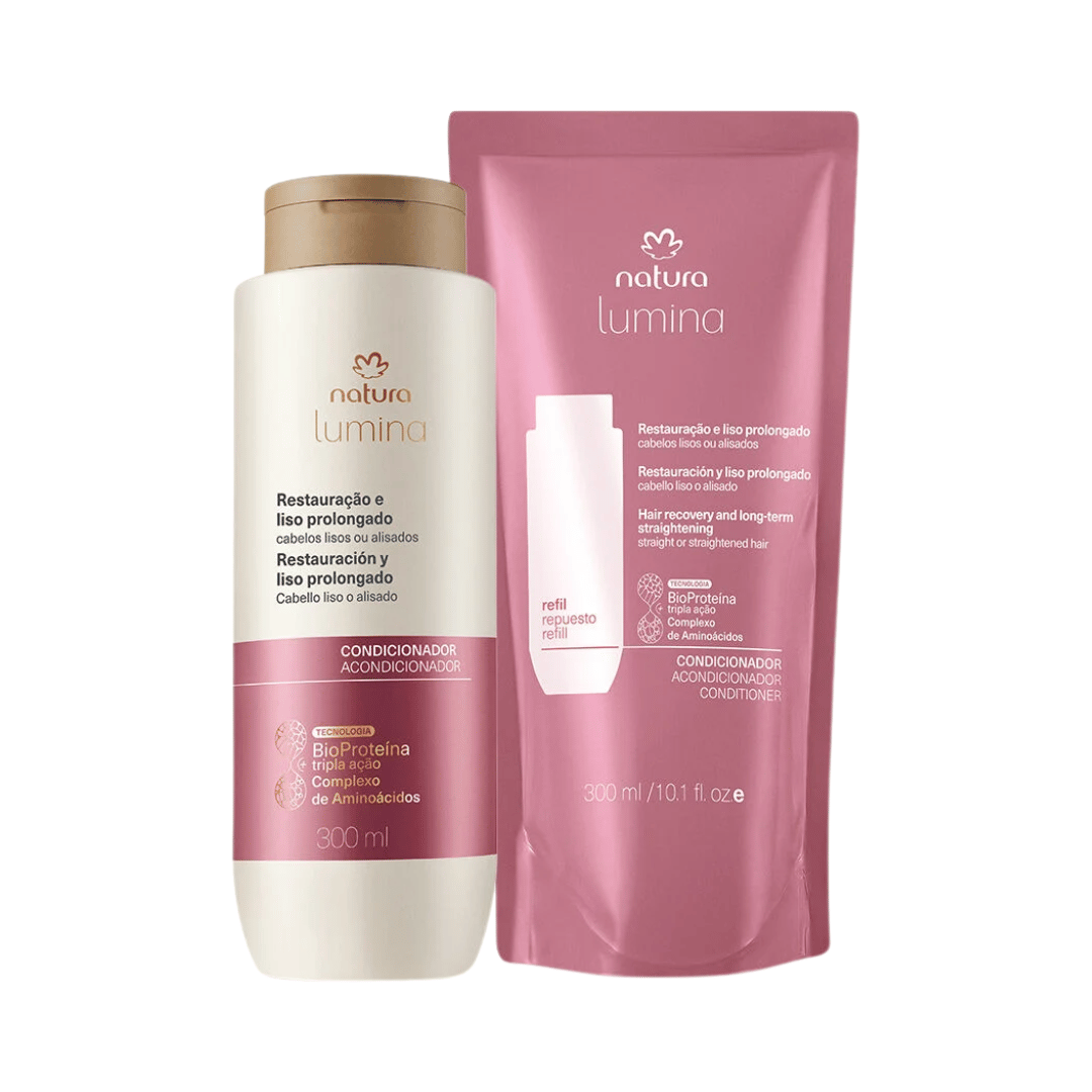 Kit Lumina Condicionador E Refil Restauração E Liso Prolongado (2 Produtos)