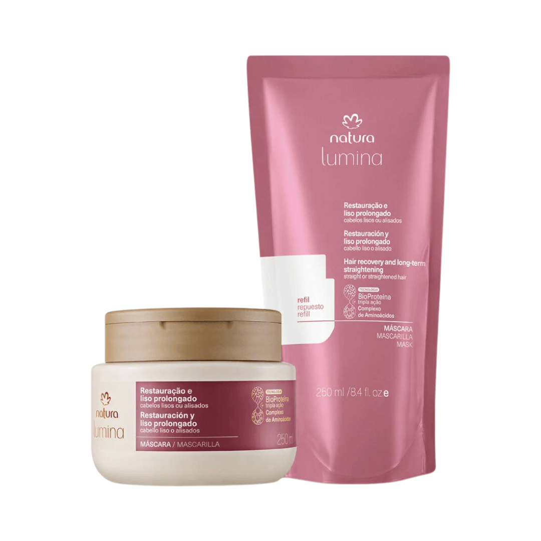 Kit Lumina Máscara E Refil Restauração E Liso Prolongado (2 Produtos)