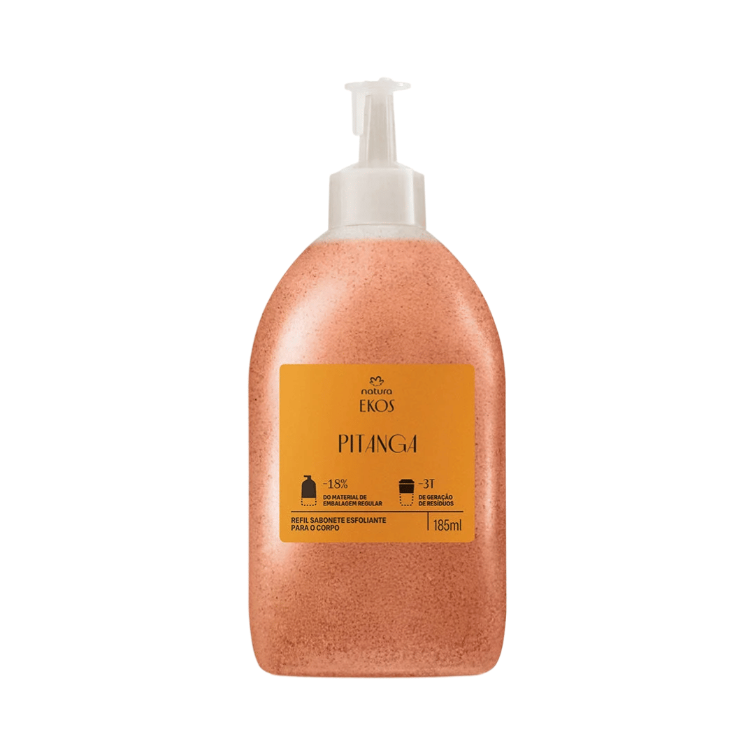 Refil Sabonete Esfoliante Para O Corpo Ekos Pitanga 185ml