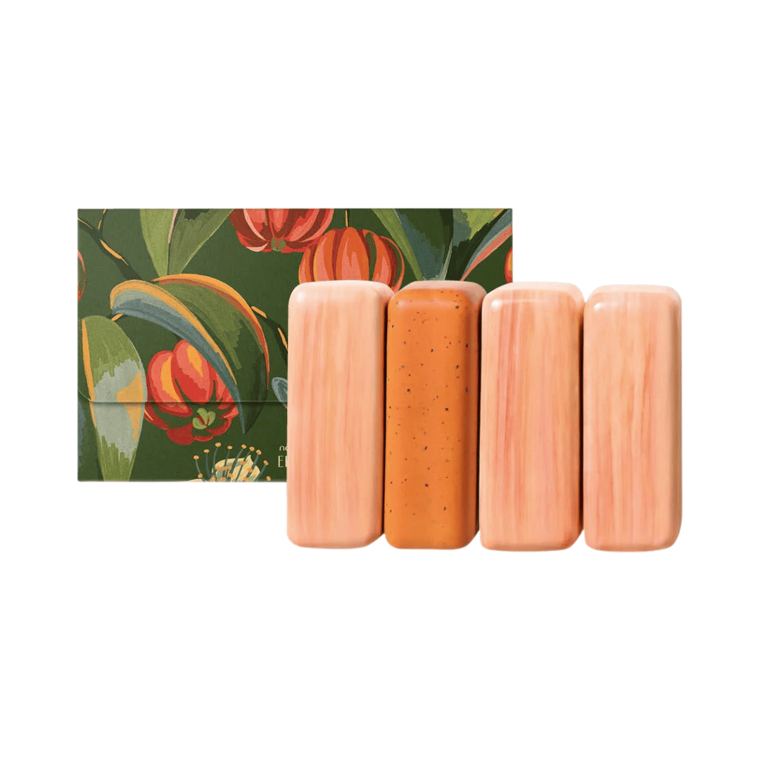 Sabonete Em Barra Puro Vegetal Cremoso E Esfoliante Ekos Pitanga 4x100g