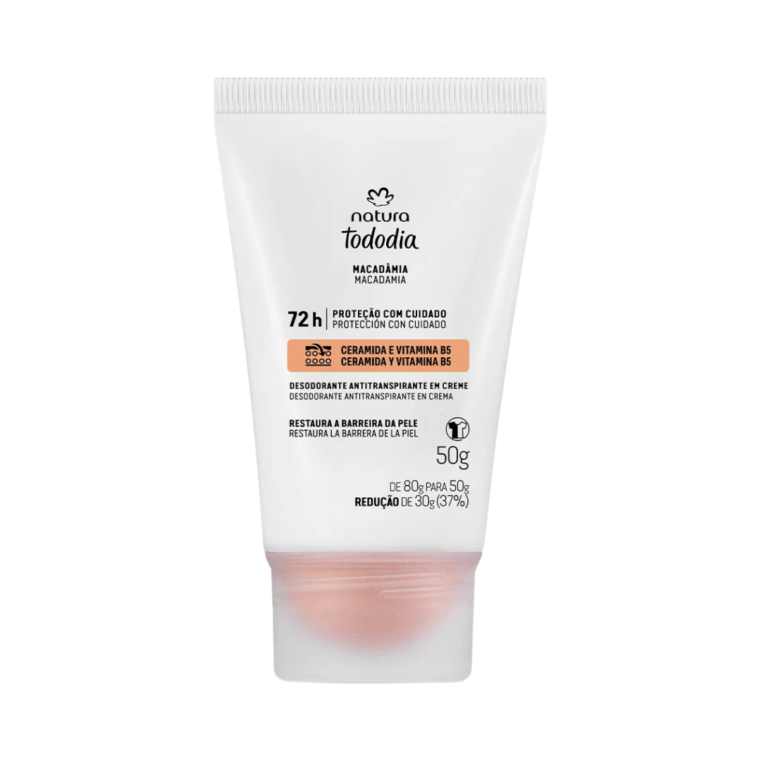 Desodorante Antitranspirante Em Creme Tododia Macadâmia 50g