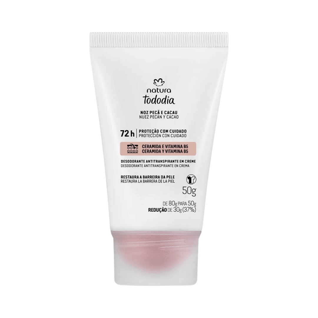 Desodorante Antitranspirante Em Creme Tododia Noz Pecã 50g