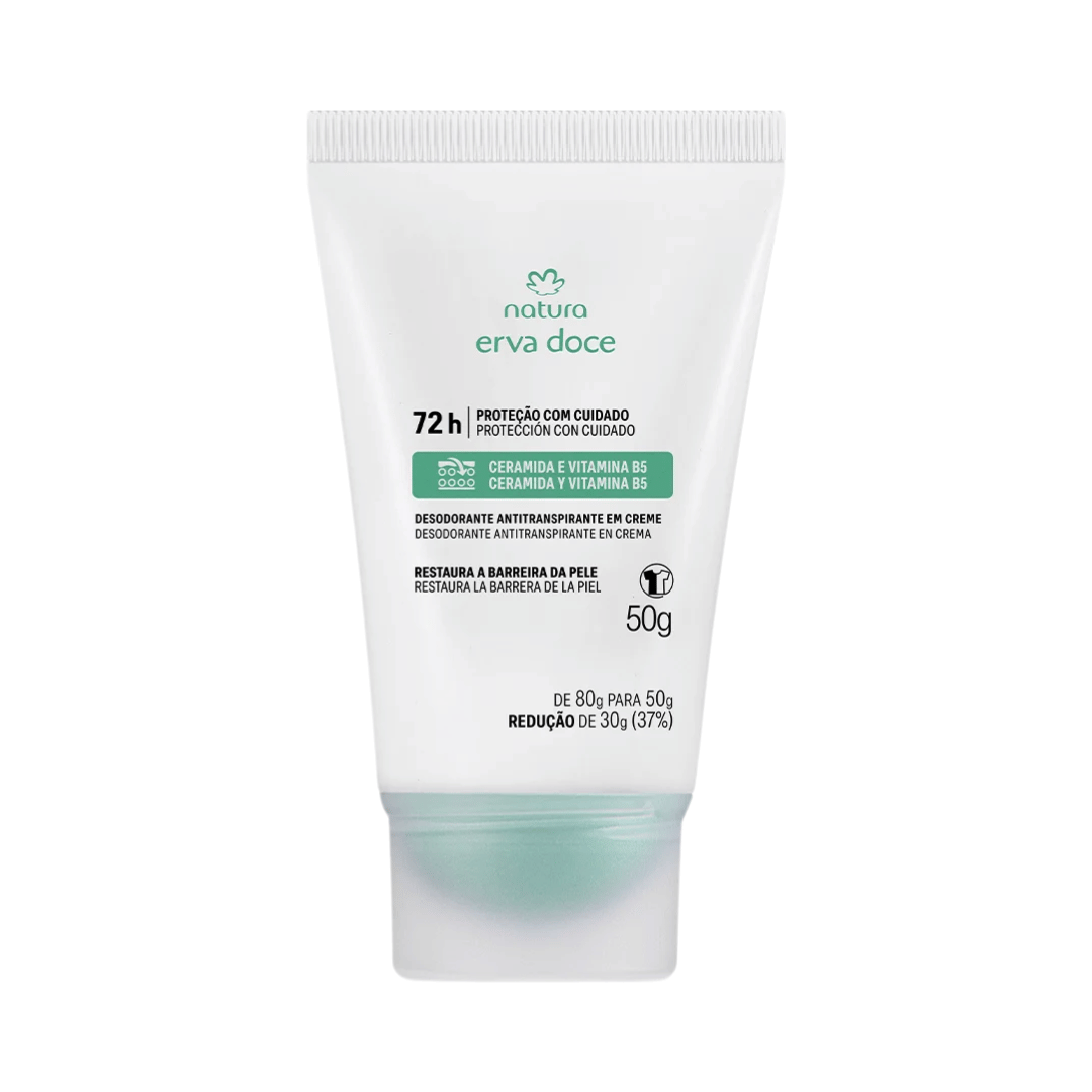 Desodorante Antitranspirante Em Creme Erva Doce 50g