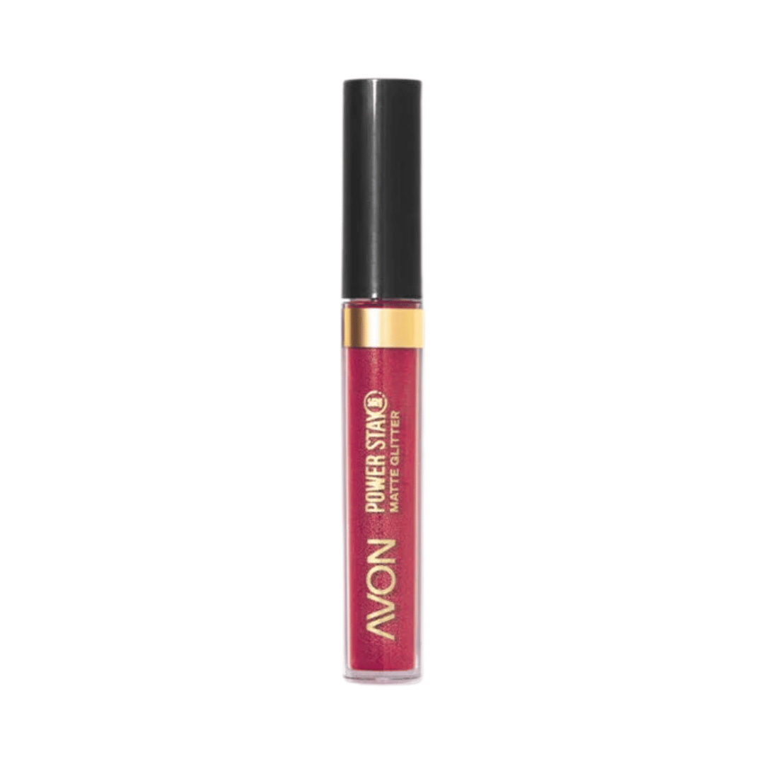 Batom Matte Glitter Avon Power Stay - Rosa Luminoso